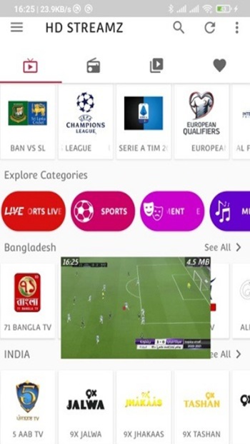 hd streamz app